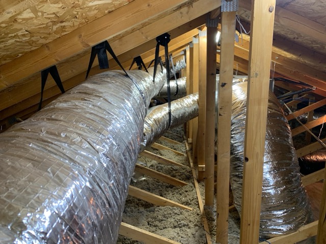 Ductwork of a home in Chandler, AZ.